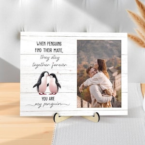 Personalized Penguin Couple Romantic, Penguin Gifts, Personalised You&#39;re My Penguin, Gift For Him, Her, Gift for Girlfriend, Boyfriend Gifts