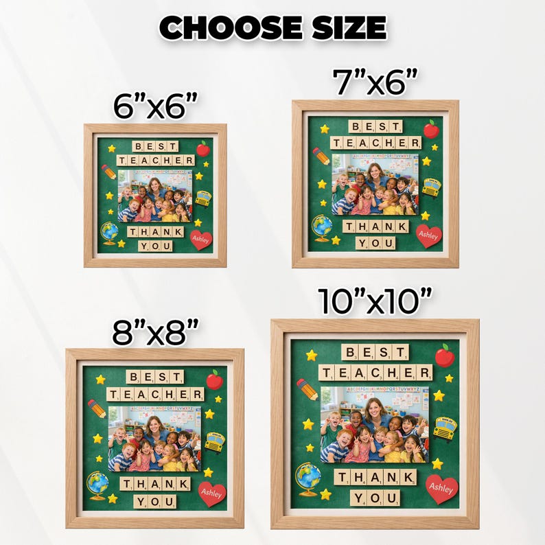 Custom Teacher Class Photo Frame, Teacher Appreciation Gift, Teacher ...