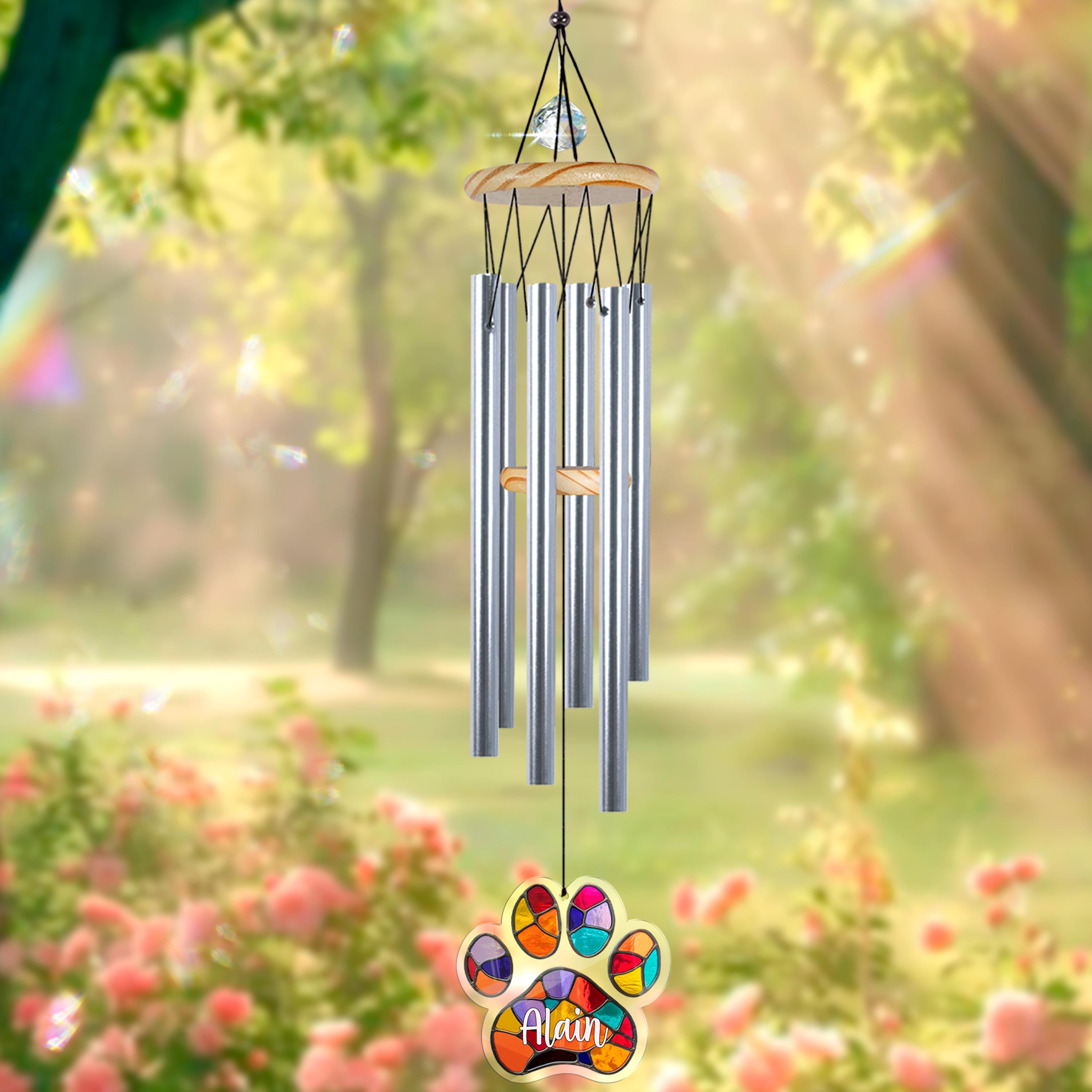 Campanelli a vento commemorativi, 94 cm, grandi campanelli a vento per la perdita della persona cara, regali commemorativi significativi in memoria di padre, madre o persona cara