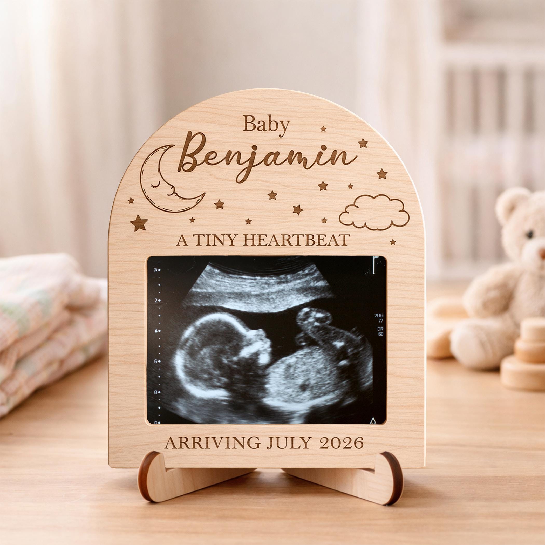 Sonogram Magnets Personalized Ultrasound Picture Frame Magnet, Custom Pregnancy ...