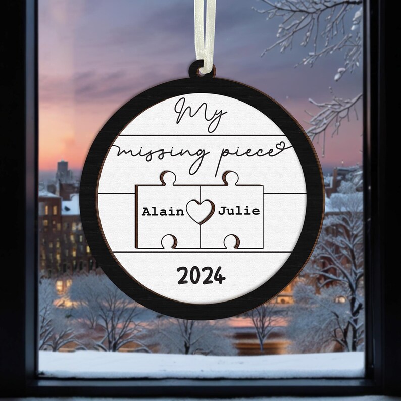 Couple Christmas 2024 Ornament, the Year I Found My Missing Piece