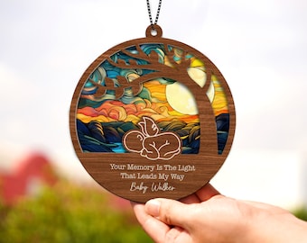 Angel Baby Gift, Baby Loss Memorial Keepsake Stillbirth Sympathy Gift Baby Memorial, Baby Sympathy, Loss Of Family, Angel Baby Suncatcher