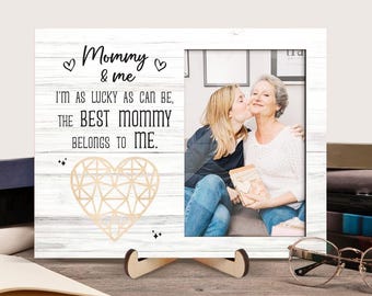 Mothers Day Gift For Mom, Best Mom First Mother's Day, Gift Mom Frame New Mom, Gift I'm As Lucky As Can Be, 1st Mother's Day 2025 Frame Gift