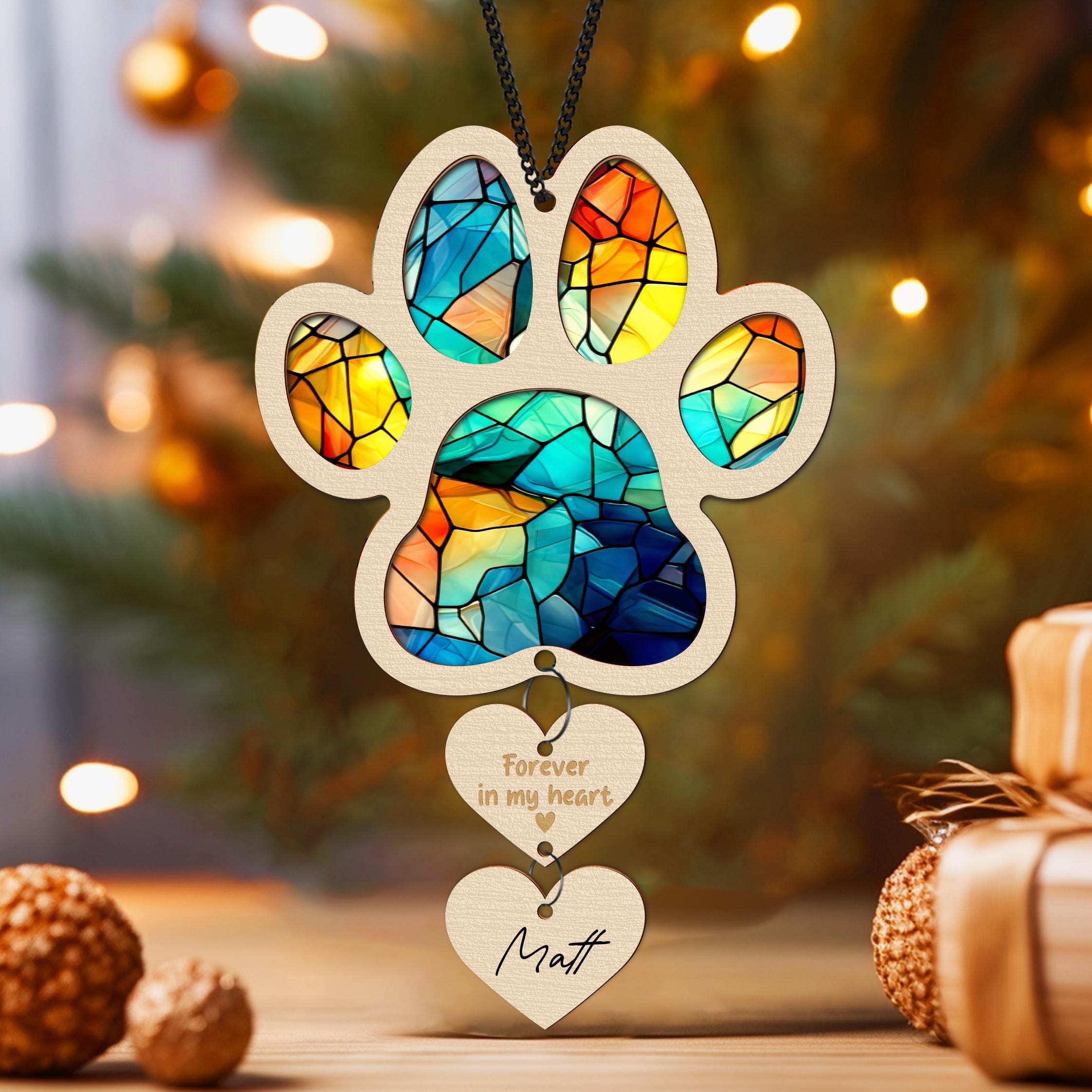 Loss Of Pet Gifts Gift Set - Rainbow Bridge Suncatcher With Bracelet ...