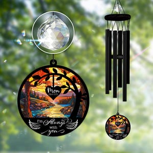 Personalized Memorial Wind Chimes,Sympathy Gift,Loss of Mother,Memorial Gift,Memorial Suncatcher,Listen to the Wind,Bereavement,In Memory