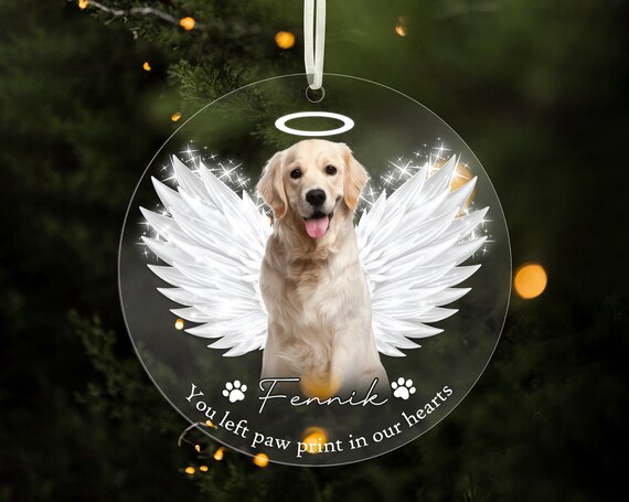 Dog Memorial Gifts Dog Memorial Gift - DIY Angel Suncatcher & Paw Print ...