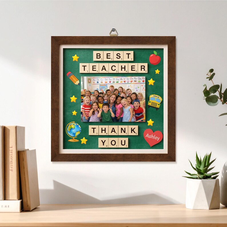 Custom Teacher Class Photo Frame, Teacher Appreciation Gift, Teacher ...