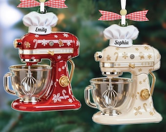 Personalized Baking Mixer Xmas Ornament,Mixer Ornament,Baking Lover,Home Baker Keepsake,Kitchen Mixer,Kitchen Decor Gift,Cake Lover Gift
