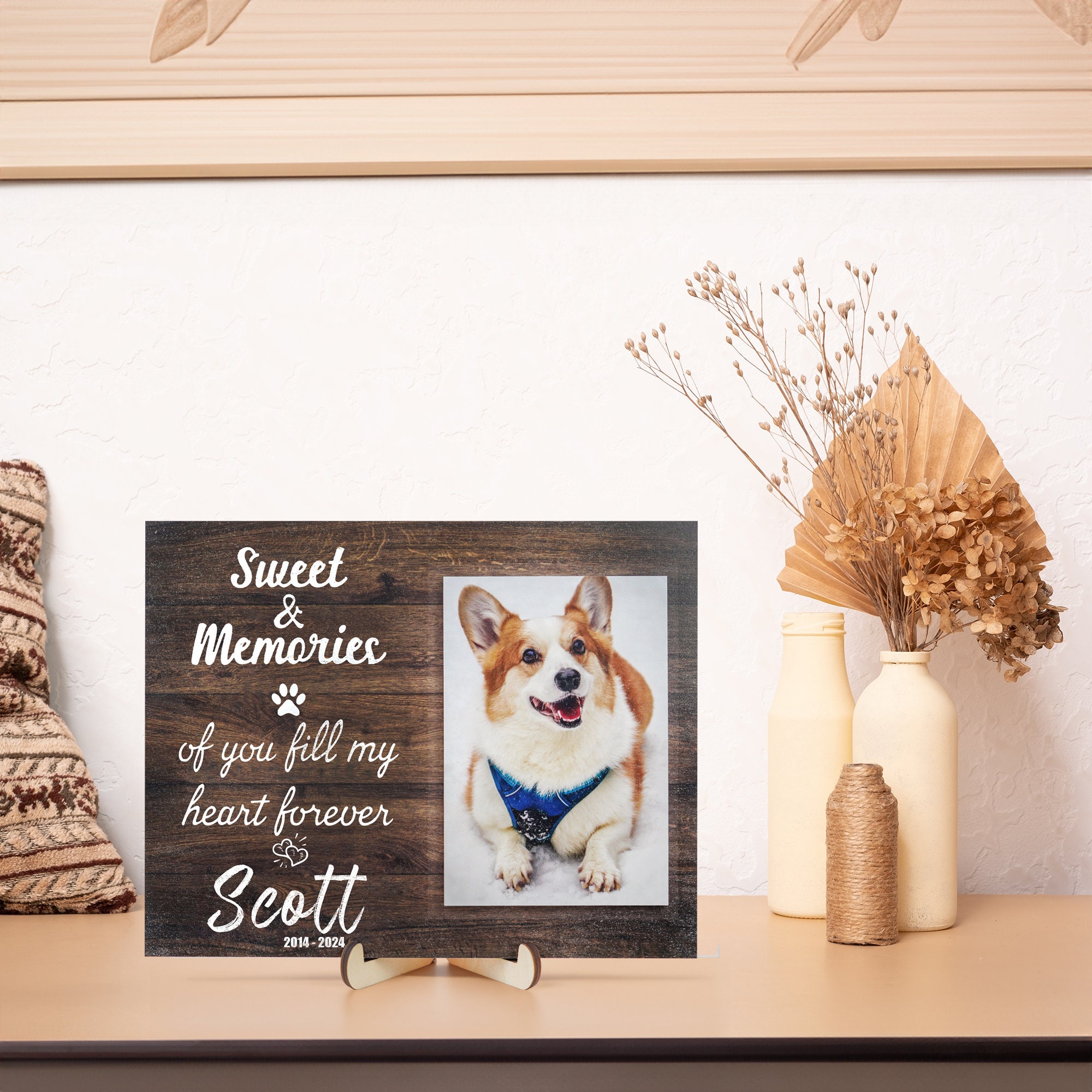 Cornice Foto A Forma Di Gatto - Regalo Commemorativo Per Chi Ama I Gatti, Ideale Per Ricordare Il Proprio Micio