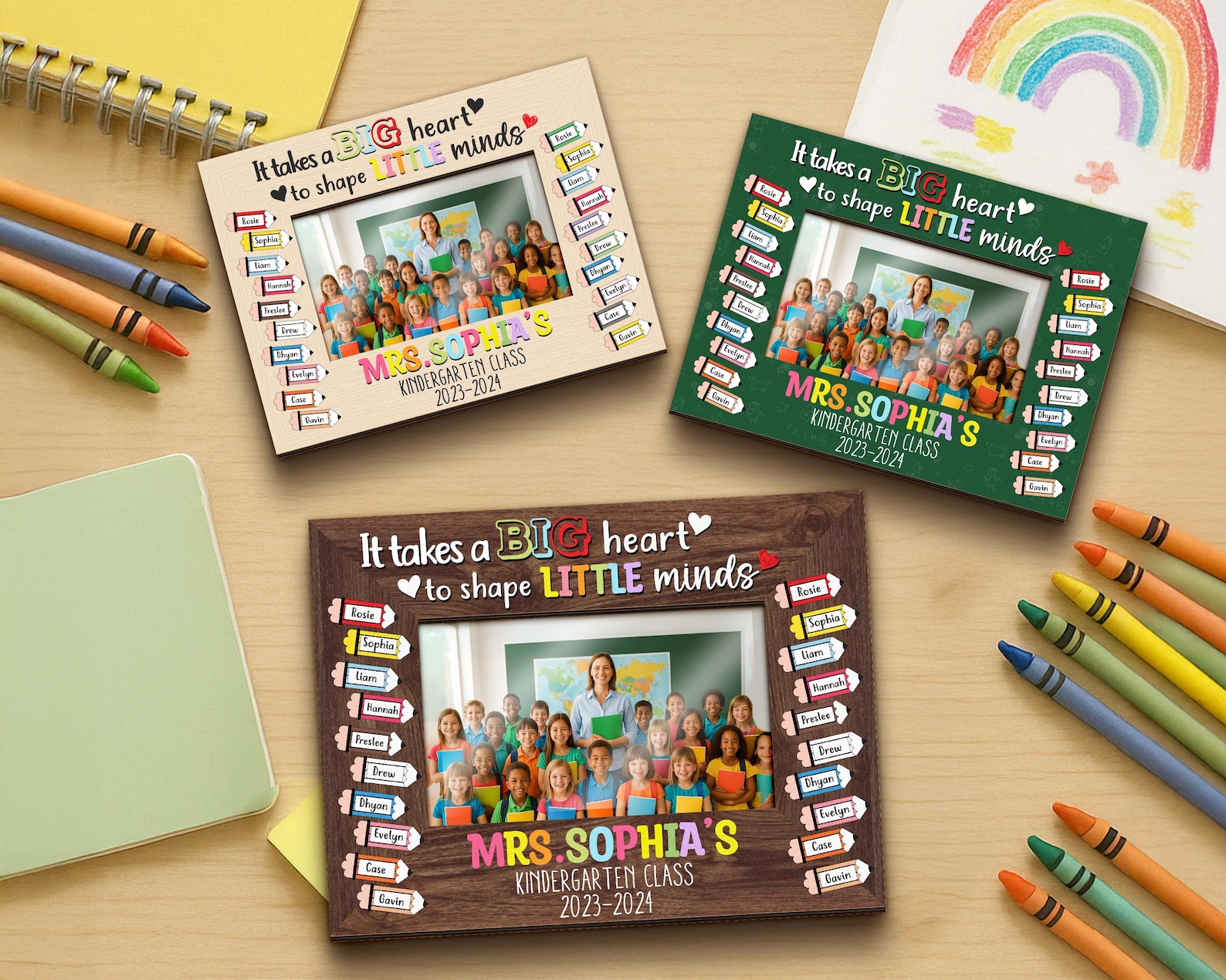 Custom Teacher Gift,teacher Class Photo Frame,appreciation Gift,it ...