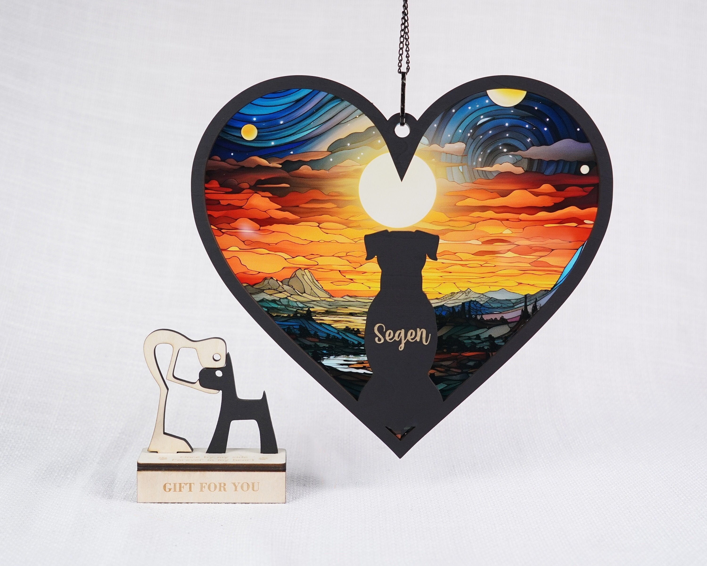 Rainbow Bridge Dog Suncatcher Pet Memorial Ornament Pet Passing Pet ...