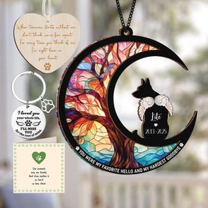 Acchiappasole commemorativo a forma di cane pastore tedesco, decorazione per la perdita di un animale domestico, portachiavi per il lutto, biglietto di condoglianze
