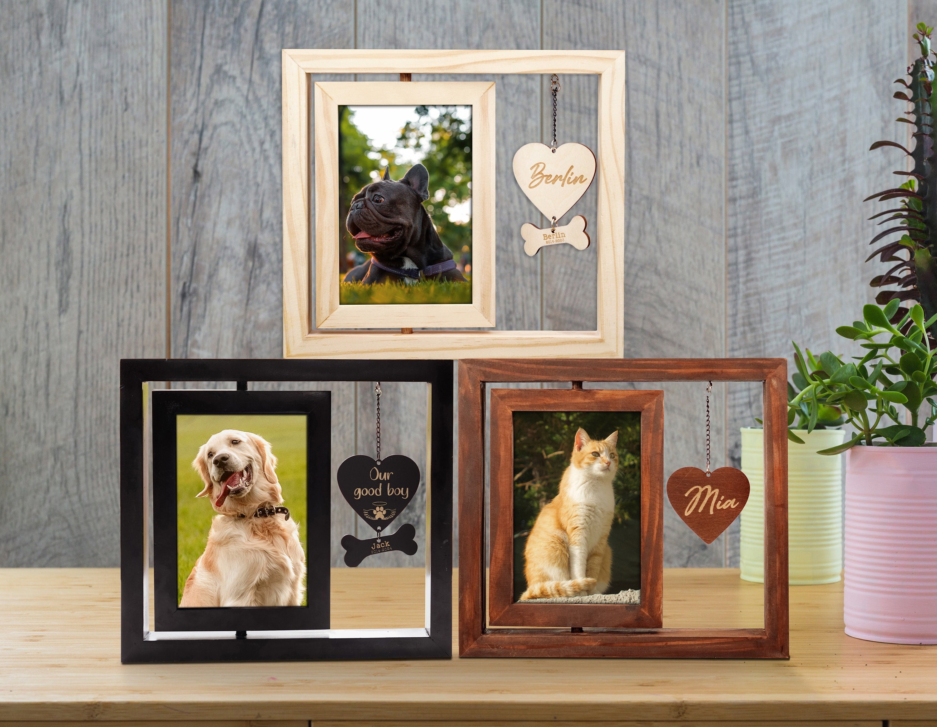 Urne per cani urne commemorative per animali domestici per ceneri di cane cofanetto per gatti Memorial Funeral Coffin Dogs Funeral Box con cornice per foto scatola di legno  15