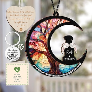 Acchiappasole commemorativo a forma di cane Labrador Retriever, decorazione per la perdita di un animale domestico, portachiavi per il lutto, biglietto di condoglianze