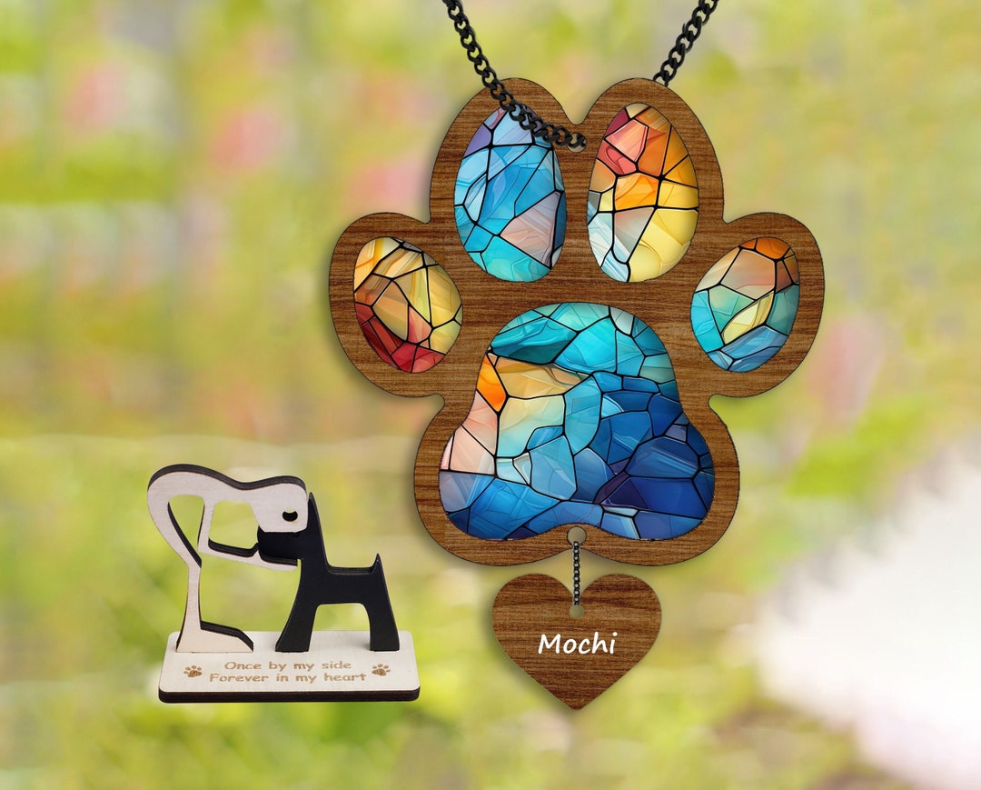 6 Rainbow Bridge Dog Gift Memorial Suncatcher Cat Gifts Loss of Pet ...