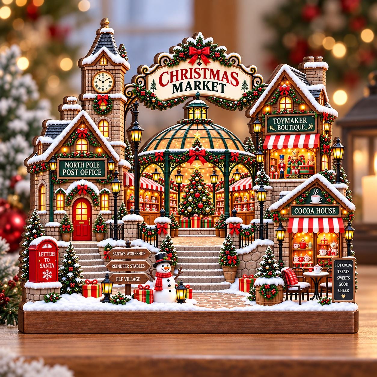 Christmas Village Coffee Shop - Etsy