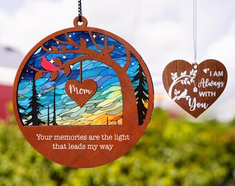 Mother Remembrance Gift, Memorial Suncatcher, Loss Of Mom, Mom In Heaven, Sympathy Gift, Loss Of Family Ornament Memorial Mother In Law Gift