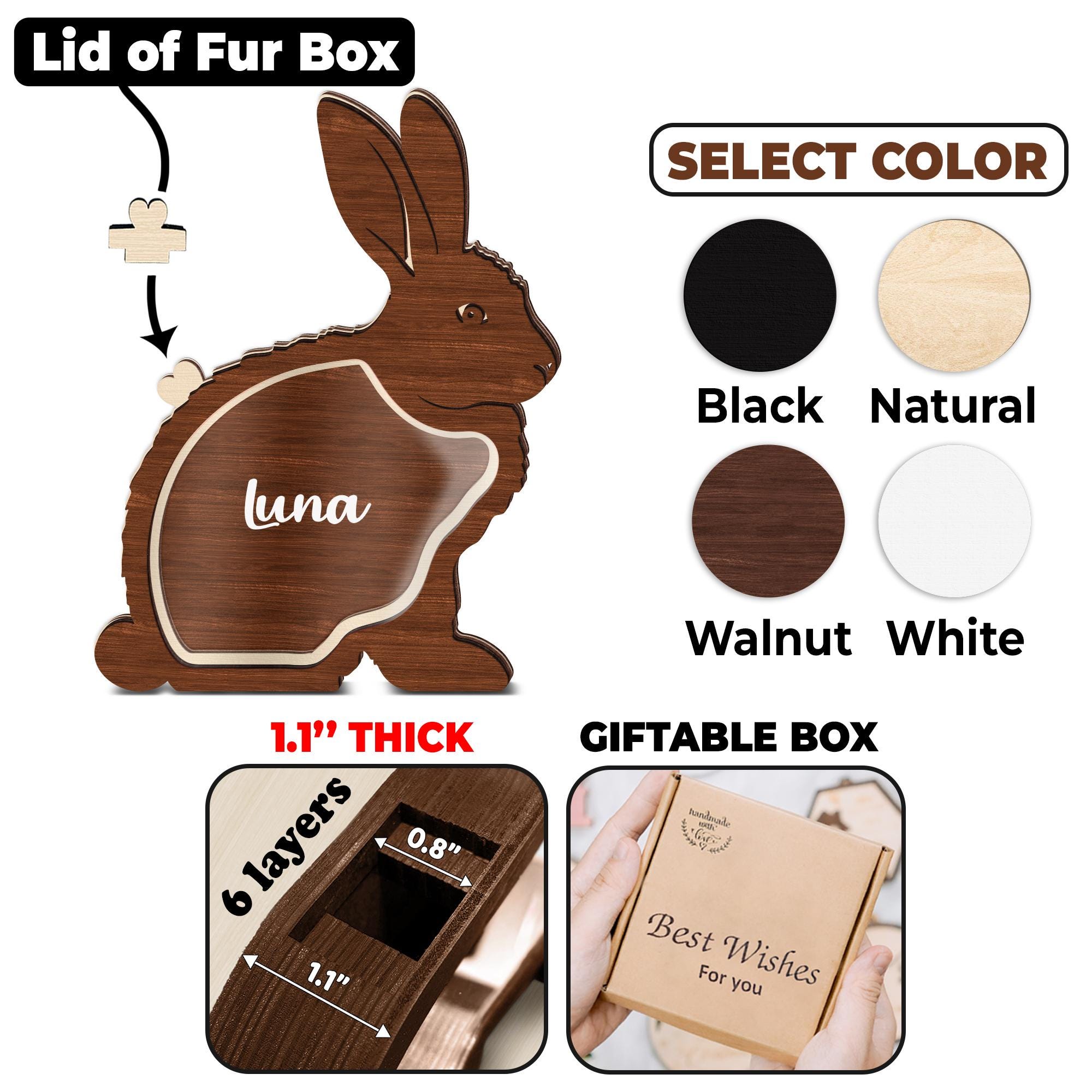 Caja De Calavera De Madera Baratja De Calavera De Azúcar | Etsy