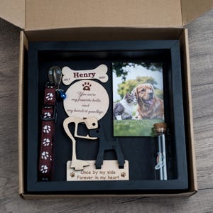 Pet Memorial Shadowbox, Dog Condolence Gifts, Pet Loss Sympathy Gifts ...