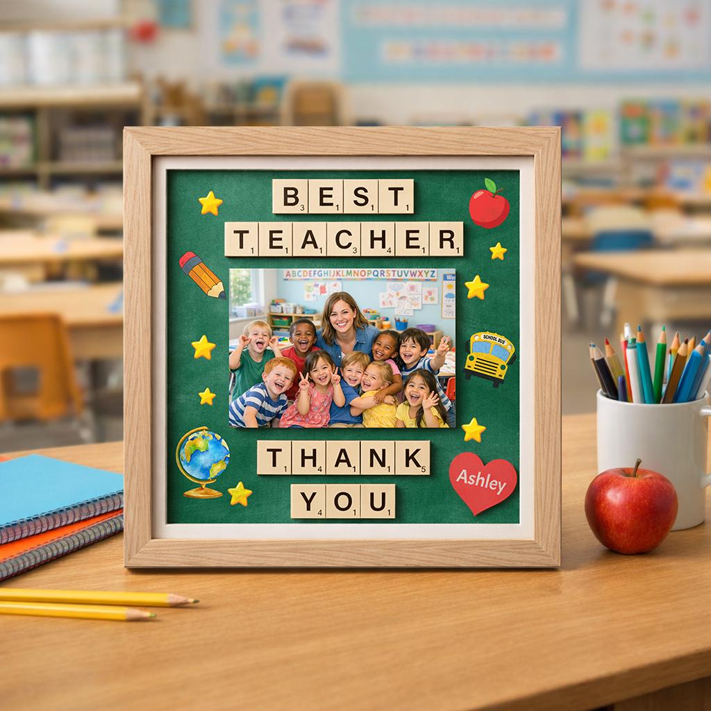 Custom Teacher Class Photo Frame, Teacher Appreciation Gift, Teacher ...