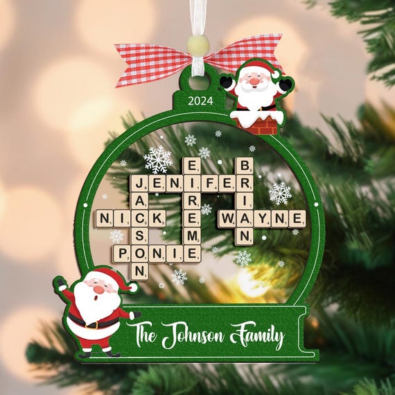 Personalizzato Holly Iniziale Ceramica Ornamento Di Natale Con Nome - 7