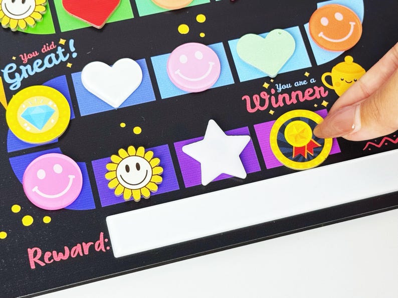 Magnetic Reward Chart for Kid,reward Jar With Tokens Classroom Teacher ...