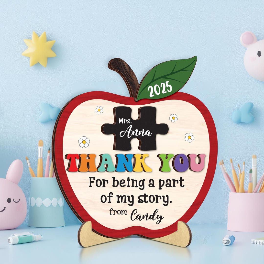 Personalized Teacher Appreciation Gift Card Holder, End of Year Teacher ...