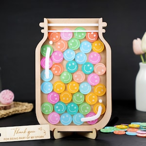 Beloningspot met smiley, klasdecor, DIY-beloningpot, terug naar school cadeau, cadeau voor kind, beloning voor kinderen, beloningspot klas goed gedrag