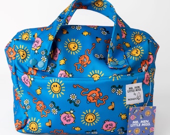Bolso tipo cápsula Mr. Men Little Miss (Retro) - Impermeable / Para camping / gimnasio / natación / bebé / pañales