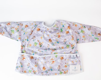 Peter Rabbit Spring - Wipeable/Feeding/Art/Painting - Baby Smock/Child&#39;s Apron, Size 6M-3Y