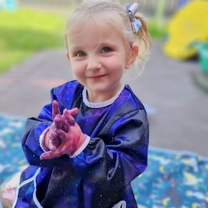 Cosmic - Wipeable/Feeding/Art/Painting - Baby Smock/Child's Apron, Size 6M-3Y