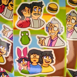 Bob&#39;s Burgers Sticker Sheet