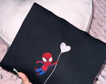 spider valentine embroidered t-shirt/crewneck/hoodie