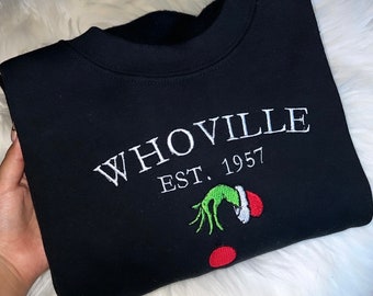 HUGE SALE whoville embroidered crewneck medium