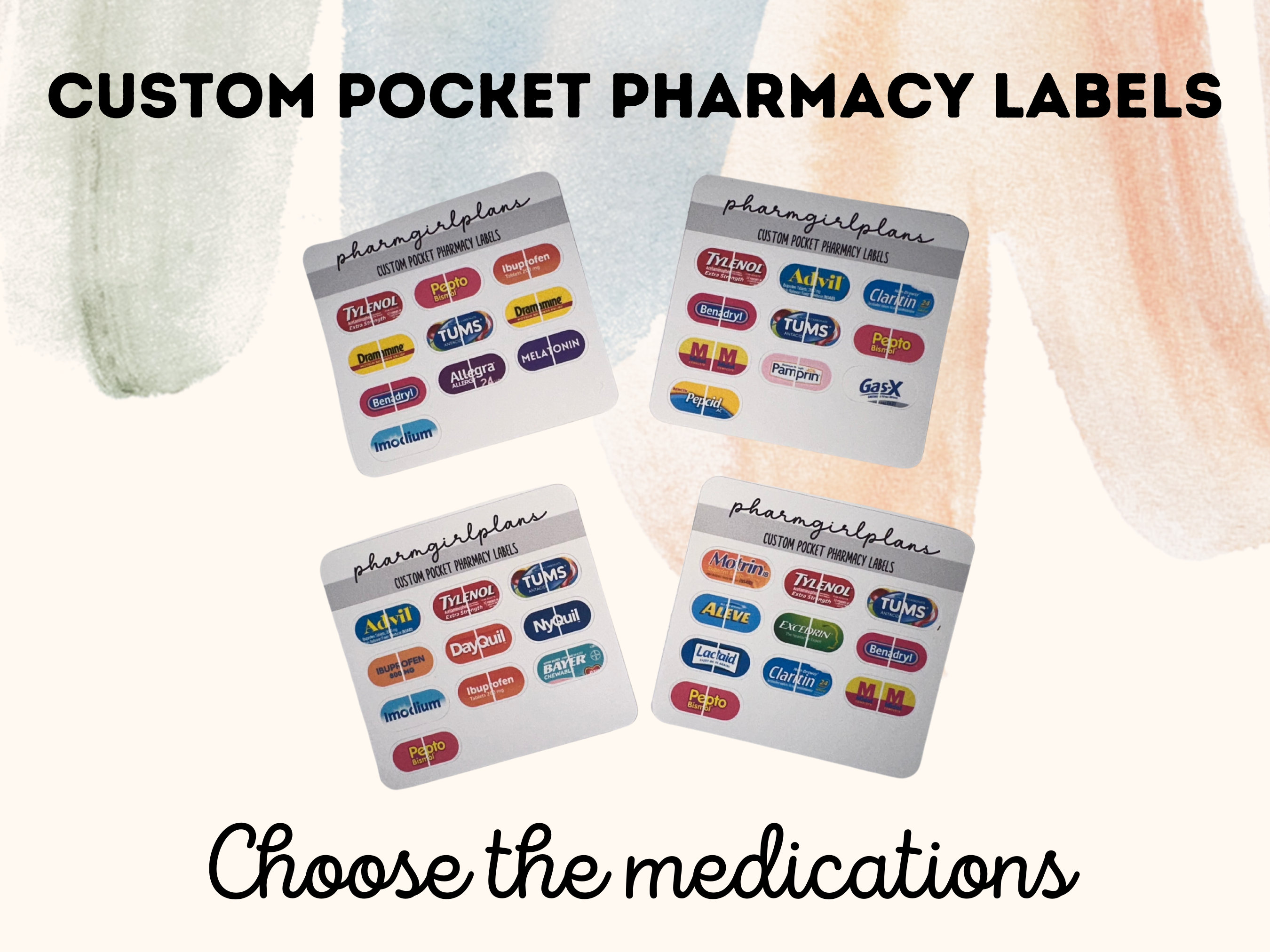 Pocket Pharmacy Labels - Etsy