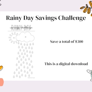 Rainy Day Savings Challenge