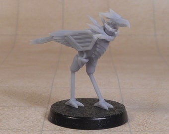 Clockwork Robot Bird Miniature Artificer Construct Model for Tabletop Games