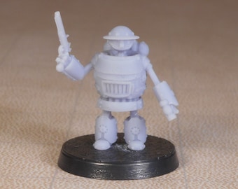 Clockwork Humanoid Robot Miniature Autognome Artificer Construct for Tabletop Games