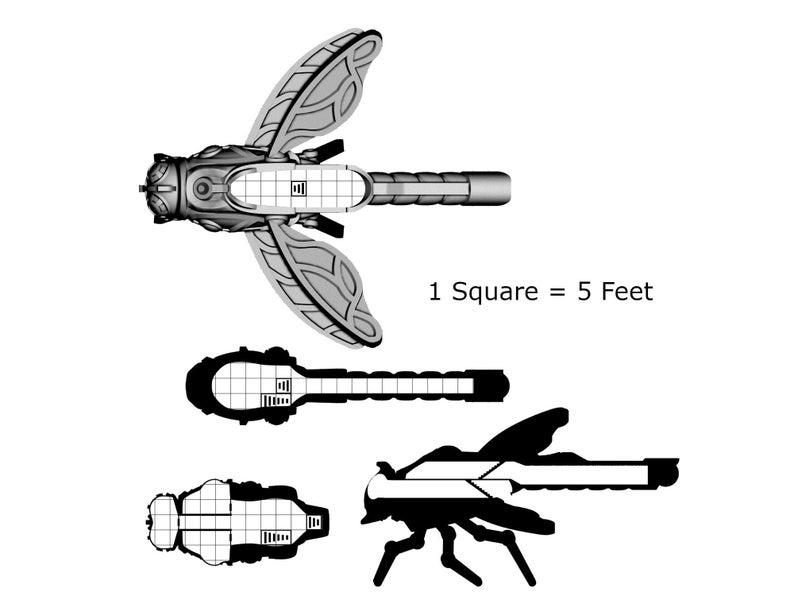 Insect Airship Miniature Flying Fantasy Ship Compatible With - Etsy