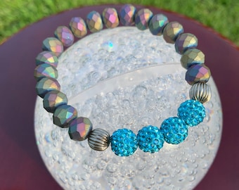 Iridescent Baby Blue Bracelet