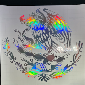 Decalcomania olografica del Messico