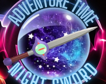 Adventure Time Night Sword | Finn Cosplay, 3D Printed Replica