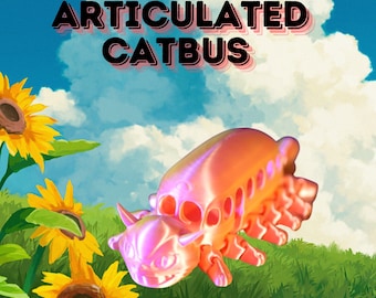 3D Printed Articulated Catbus |My Neighbor Totoro| Studio Ghibli