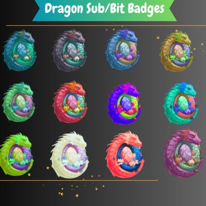 Dragon Sub/Bit Badge | Twitch Emote Twitch Badge