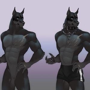 Dog / Wolf / Fox Customizable Mega Base - Make your own adopts and character designs