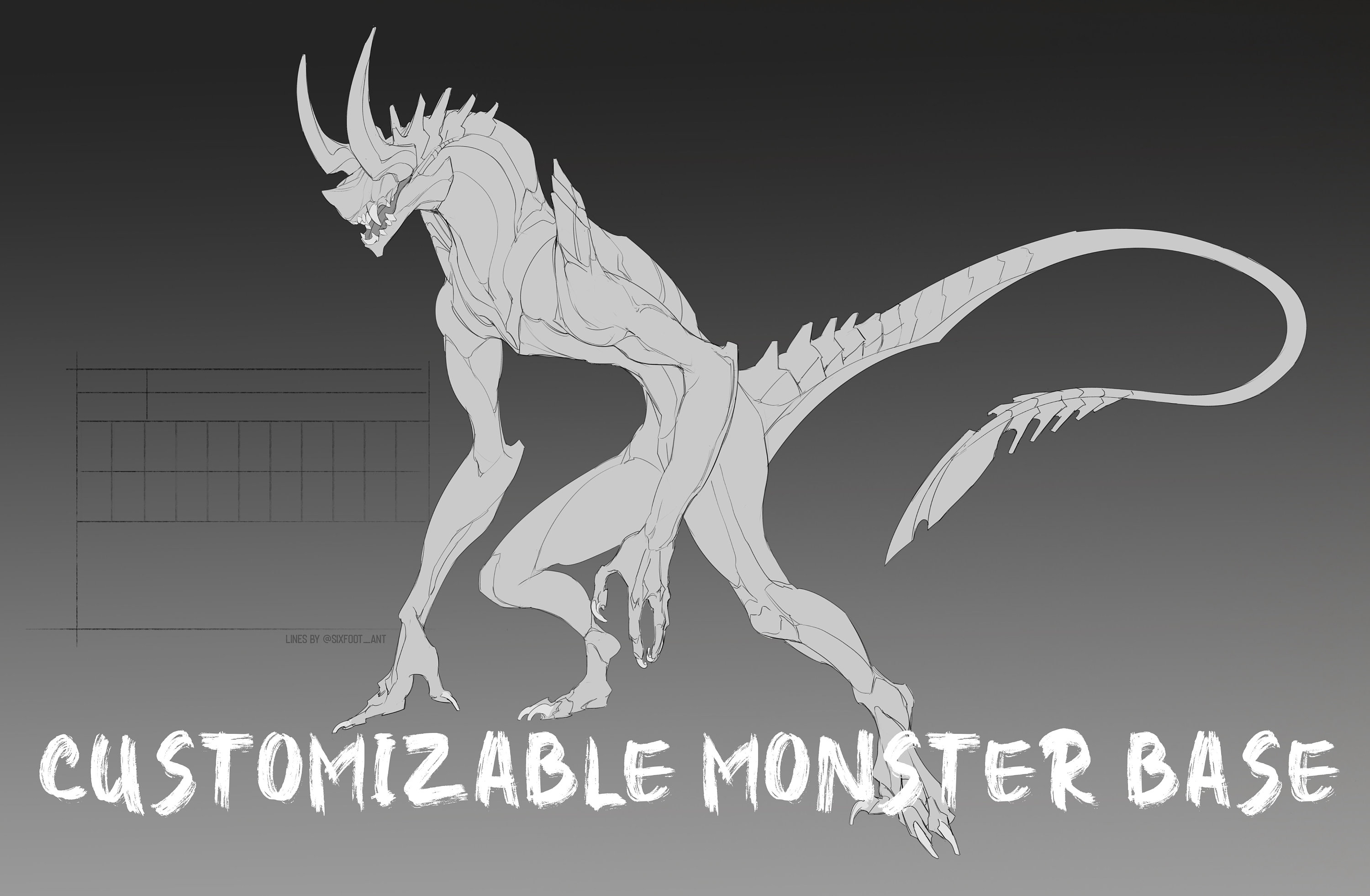 Monster Customizable Base - Make your own adopts and character designs