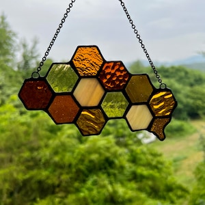Bee Different HoneyComb Suncatcher