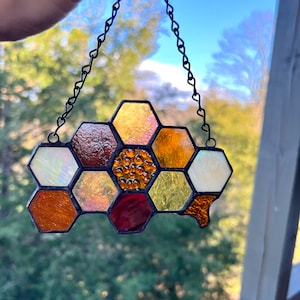 Cute as can Bee Honeycomb Suncatcher