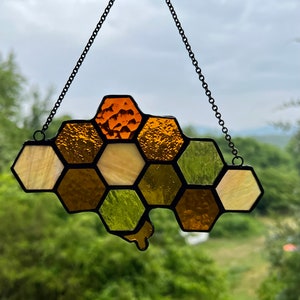 Bee Different HoneyComb Suncatcher
