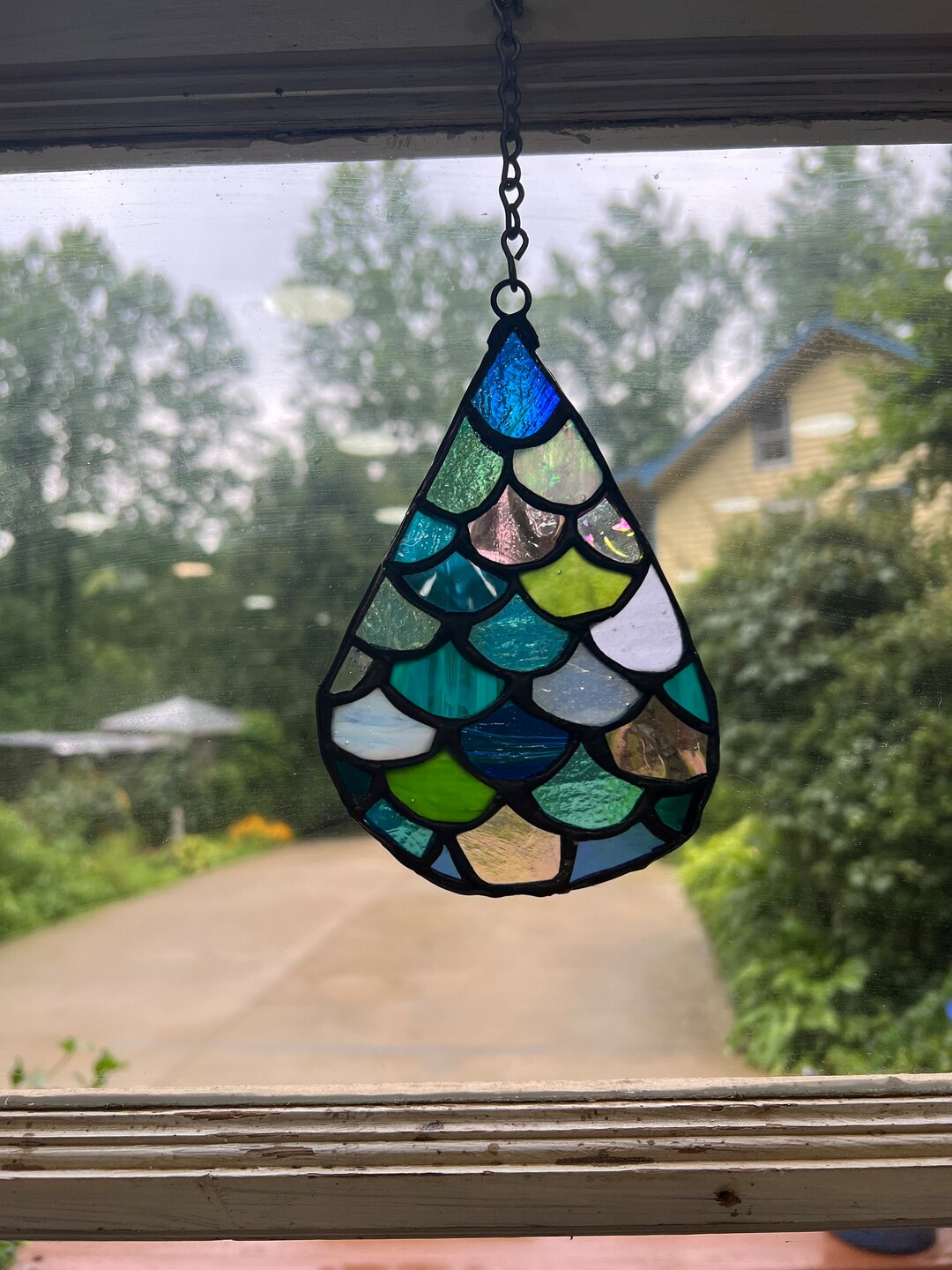 Stained Glass Scales Suncatcher - Etsy